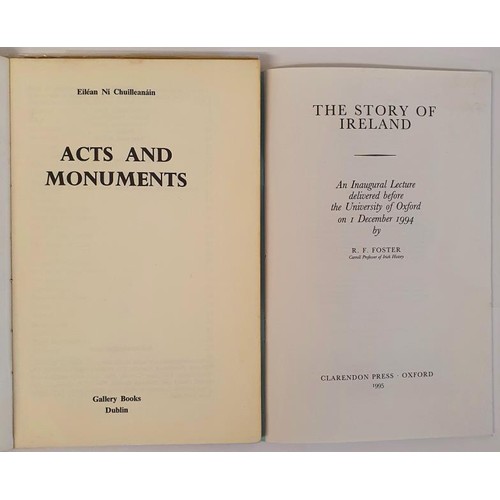 137 - Irish Interest: Acts & Monuments. NÍ CHUILLEANÁIN, Eiléan. Published by Dub... 