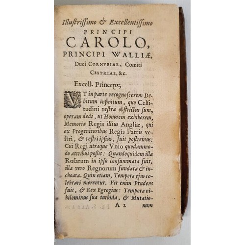 138 - Franc. Baconi de Verulamio. Historia Regni Henrici Septimi Angliae Regis Opus Vere Politicum. BACON ... 