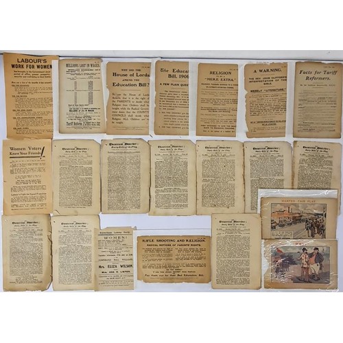 148 - Collection of Flyers from the early 1900,s regarding labour and Trade issues of the time (24)