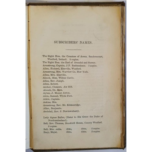 158 - [work by Patrick F. White of Wexford] The Emerald Wreath. Mc Glashan. 1852. Original cloth embossed ... 