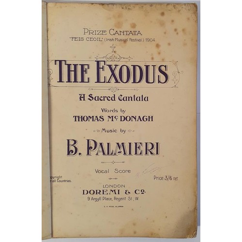 161 - [rare work by Thomas MacDonagh of Cloughjordan signatory of 1916 proclamation]. The Exodus. A Sacred... 