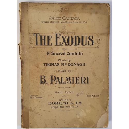 161 - [rare work by Thomas MacDonagh of Cloughjordan signatory of 1916 proclamation]. The Exodus. A Sacred... 