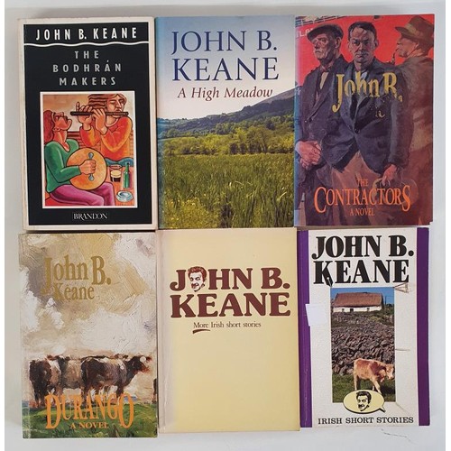 182 - John B Keane: The Bodhrán Makers: A High Meadow, 1994; More Irish Short Stories, 1987 plus 3 ... 