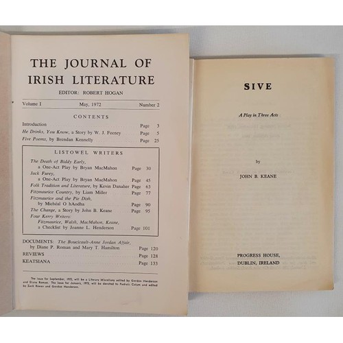 187 - John B. Keane - The Journal of Irish Literature, published 1972 containing the first appearance of h... 