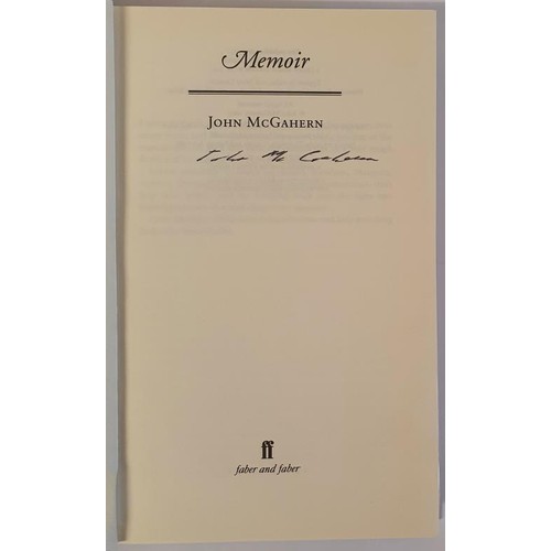 201 - Memoir by John McGahern, Signed 1st Edition, Faber and Faber, 2005. HB, DJ, Glassine Wrapper