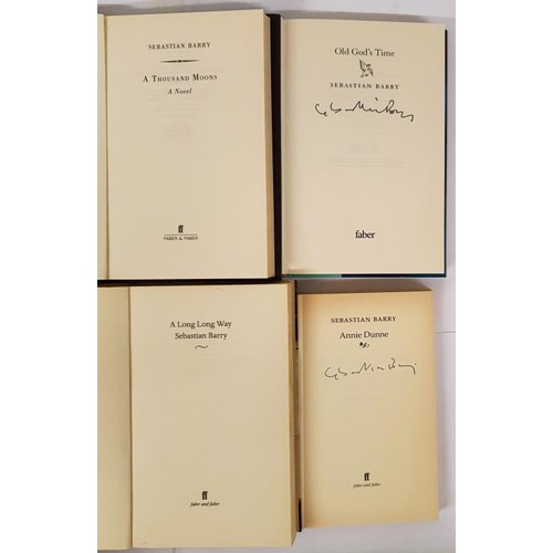 205 - Sebastian Barry – Annie Dunne & Old God’s Time, both signed by the author and both F... 