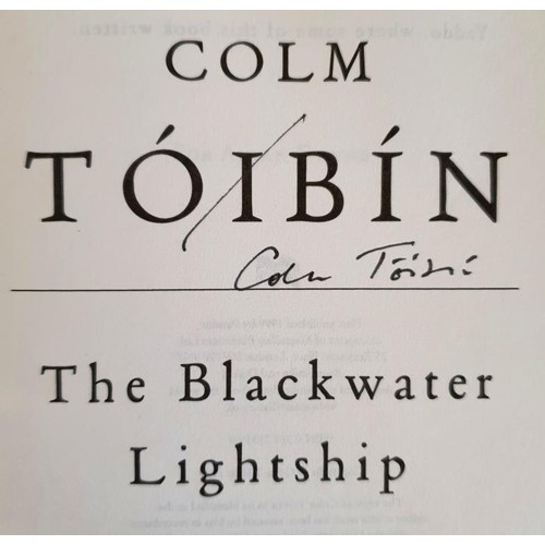 206 - Irish Literature: The Blackwater Lightship by Colm Tóibín SIGNED, 1999; The Sea by Joh... 