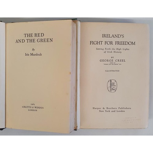 212 - Republicanism Interest: The Red and The Green by Iris Murdoch, 1965, 1st Ed: Ireland's Fight For Fre... 