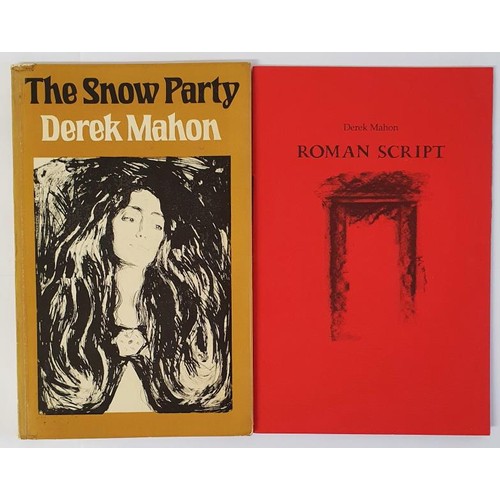 222 - Derek Mahon; The Snow Party, First edition, first print PB, Ex libris, Oxford University Press 1975;... 