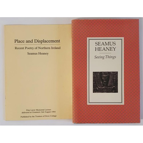 232 - Seamus Heaney: Place and Displacement - Recent poetry of Northern Ireland Published by The Trustees ... 