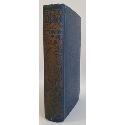 253 - W. B. Yeats. Poems. 1912. First revised edition. Fine original blind stamped floral cover