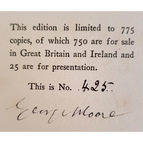 260 - A collection of four George Moore signed limited editions including The Passing of the Essenes, The ... 