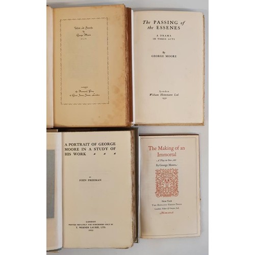 260 - A collection of four George Moore signed limited editions including The Passing of the Essenes, The ... 