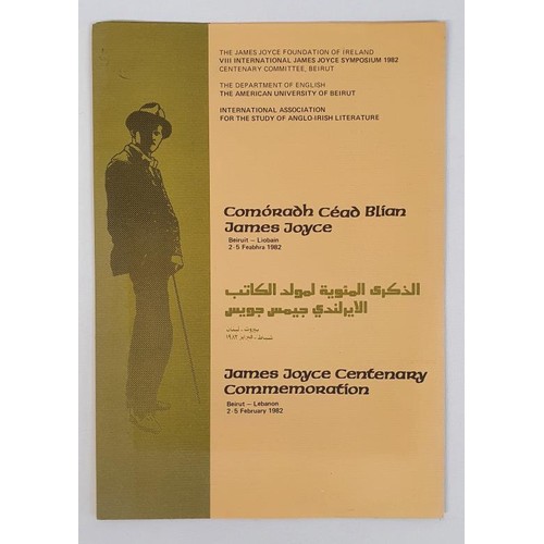 273 - Comóradh céad blian : Beiruit - Liobain 2-5 Feabhra 1982, James Joyce centenary commem... 