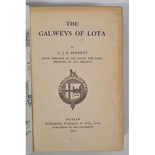 276 - (Rare publication, a record of the Galwey family) The Galweys of Lota - C. J. B. Bennett [ With pref... 