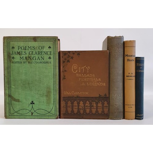 283 - Poems of James Clarence Mangan – D.J. O’Donoghue, published 1903. Essays in prose and ve... 