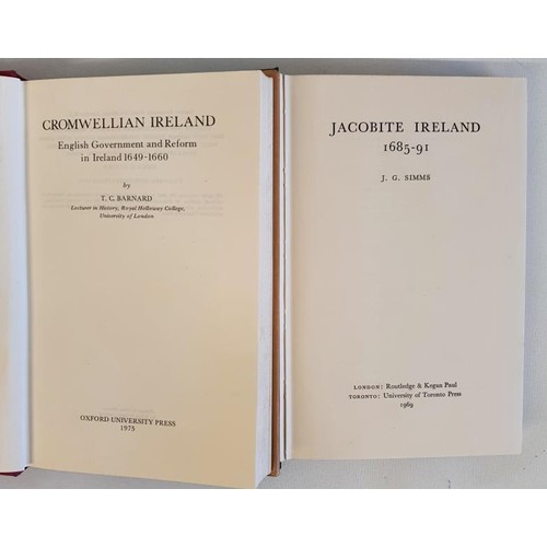 288 - Cromwellian Ireland. English Government and Reform in Ireland 1649-1660 by Barnard and Jacobite Irel... 