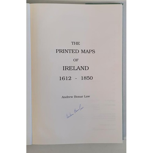 300 - The Printed Maps of Ireland 1612-1850 by Andrew Bonar Law.SIGNED Neptune Gallery . 1997. Large forma... 