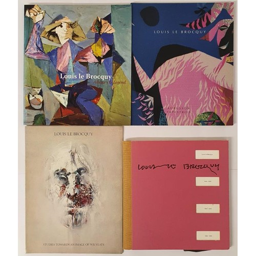 316 - Four Louis Le Brocquy Art Catalogues including studies towards an image of W. B. Yeats