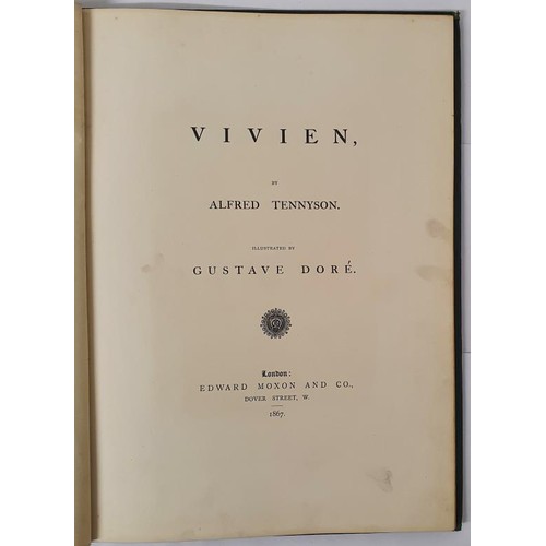 323 - Vivien. Illustrations de Gustave Doré Tennyson (Alfred) Published by London, Edward Moxon &am... 