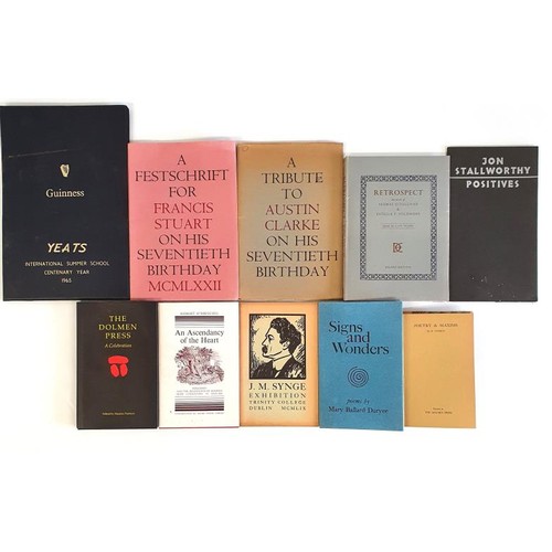 339 - A collection of Dolmen Press limited edition books including a 1965 programme for the Sligo Yeats Su... 