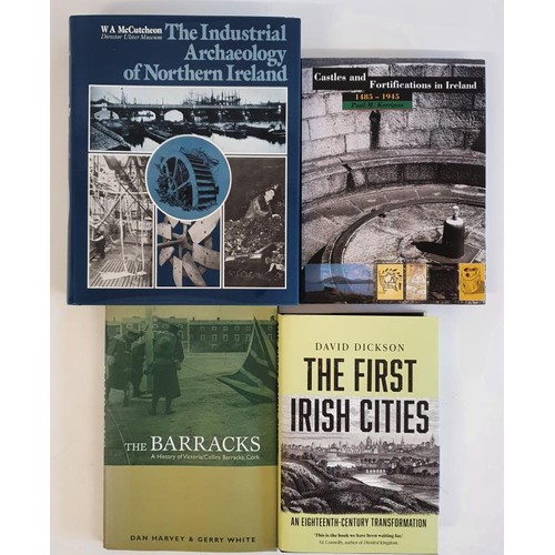 347 - Castles and Fortifications in Ireland 1485-1945 by Kerrigan; The Barracks History of Victoria Collin... 