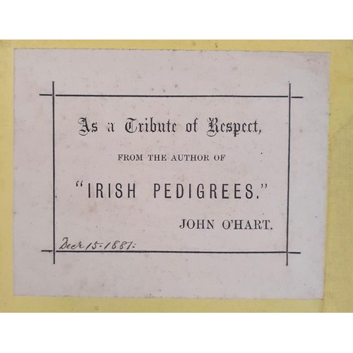 364 - John O'Hart- Irish Pedigrees or the Origin and Stem of the Irish Nation. Hardcover 1881, third editi... 