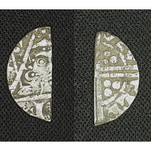 7 - Ireland. Henry 111 1216-1272. Silver cut half penny type 11d, Moneyer Richard at Dublin mint, coarse... 