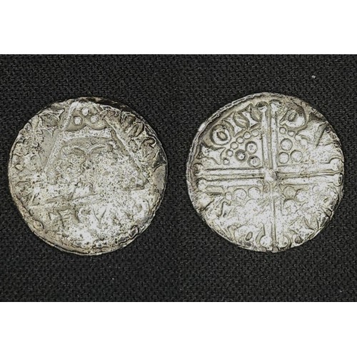 10 - Ireland. Henry 111 1216-1272. Silver pennyy type 11A Moneyer Davi at Dublin Mint. Obv. Facing bust i... 