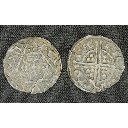 11 - Ireland Henry 111 1216-1272 Silver penny type 11A Moneyer Davi at Dublin mint. Obv facing bust in tr... 