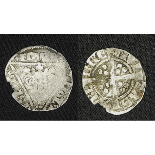 12 - Ireland. Edward 1 1272-1307. Silverpenny second coinage early issue type 1C. Dublin Mint Obv. Crowne... 