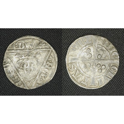 14 - Ireland. Edward 1 1272-1307. Silver penny, second coinage early issue 1279-84 type 1A Dublin Mint. O... 