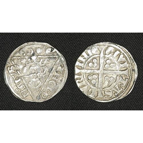 17 - Edward 1 1272-1307. Silver penny second coinage late issue 1297-1302. Dublin Mint. Obv. Crowned bust... 