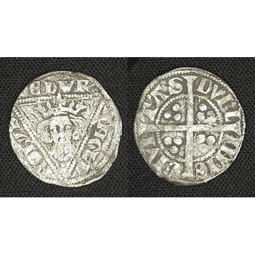 18 - Edward 1 1272-1307. Silver penny second coinage late issue 1297-1302. Dublin Mint. Obv. Crowned bust... 