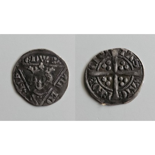 20 - Ireland. Edward 1 1272-1307. Silver penny second coinage early issue 1279-84 type 16 Waterford Mint.... 