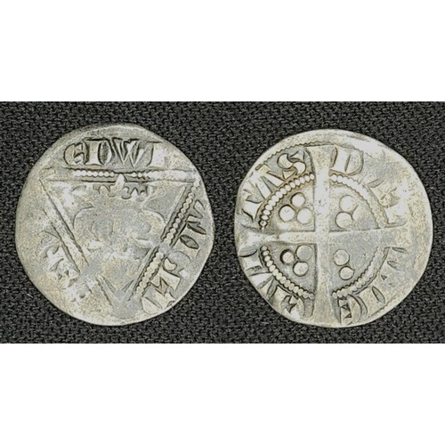 23 - Ireland. Edward 1 1272-1307. Silver halfpenny second coinage. Early issue type 1A Dublin mint. Obv c... 