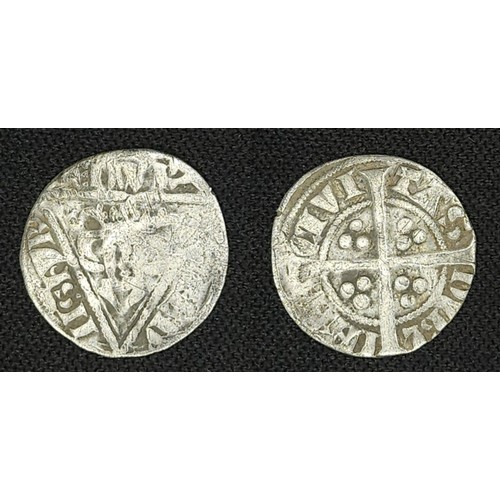 25 - Ireland. Edward 1 1272-1307. Silver halfpenny, second coinage. Early issue Type 1A Dublin Mint. D.F.... 