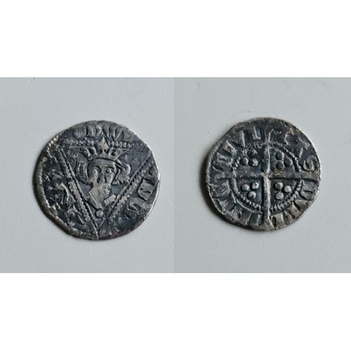 27 - Ireland. Edward 1 1272-1307. Silver halfpenny second coinage late issues 1297-1302. Type iva Tall na... 