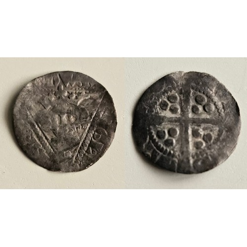 30 - Ireland. Edward 1 1272-1307. Silver halfpenny second coinage early issue 1279-84. Waterford Mint. D.... 