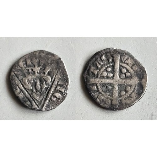 37 - Ireland. Edward I 1272-1307. Silver farthing second coinage. Waterford mint. Fine plus.