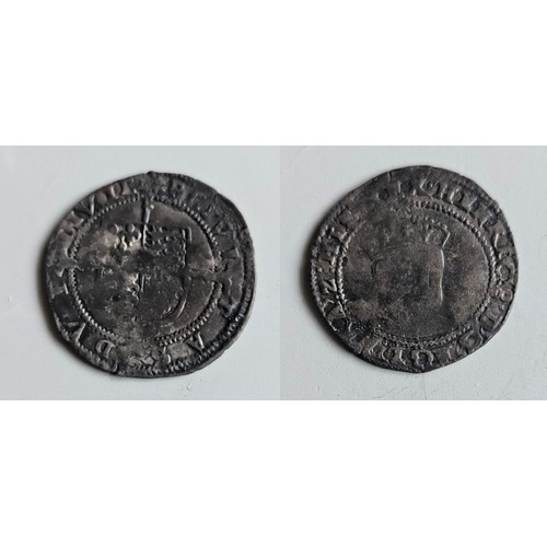 41 - Ireland. Edward vi 1547-1553. Silver sixpence Dublin mint. Posthumous Henry viii old head coinage 15... 