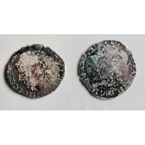 49 - Ireland. Elizabeth I 1558-1603. Base coinage 1558 Groat. Obv crowned bust to left reads Reg M.M. Ros... 