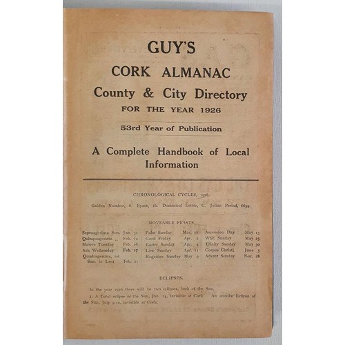 3 - Guys Cork Almanac and Directory 1926