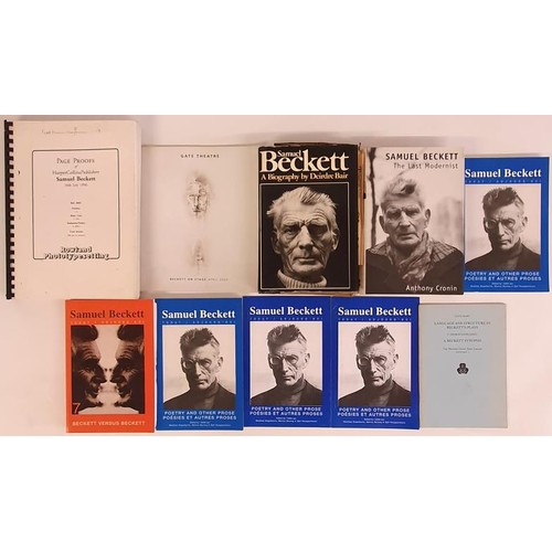 66 - Samuel Beckett: Beckett on Stage, Gate Theatre April 2006; Samuel Beckett-The Last Modernist by Anth... 