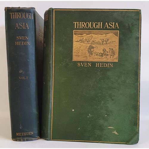 77 - Through Asia Hedin, Sven Published by Methuen, 1898. 2 Volumes. 8vo. pp. xviii, 649; xii, [651]-1255... 