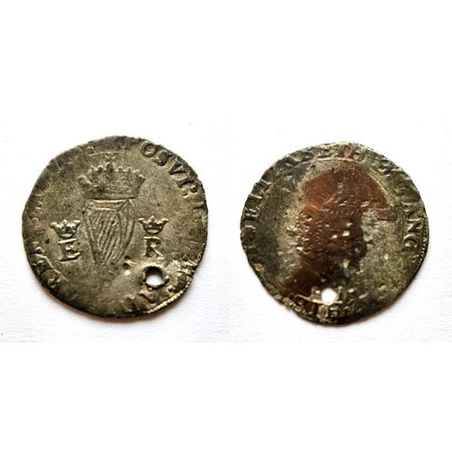 50 - Ireland Elizabeth I 1558-1603. Base coinage 1558 Groat. Obv. crowned bust to left M.M.Rose. Rev crow... 