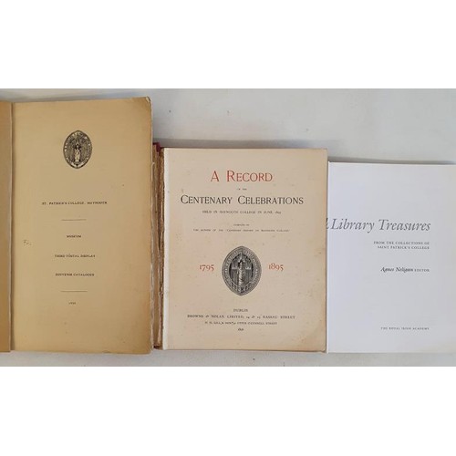 36 - Maynooth College: St Patrick's College, Museum, Third T&oacute;stsl Display, Souvenir Catalogue, 195... 