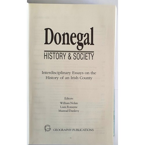 23 - Nolan et al, Donegal History and Society, Geog publications, 2012, large 8vo mint copy in dj.