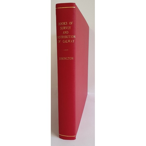 42 - Galway: Book of Survey and Distribution Vol III by R C Simington, 1962