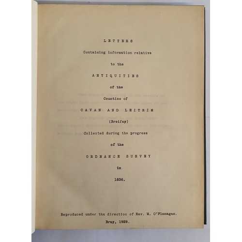 13 - Cavan and Leitrim: Letters containing information relative to the ntiquities of the Counties of Cava... 